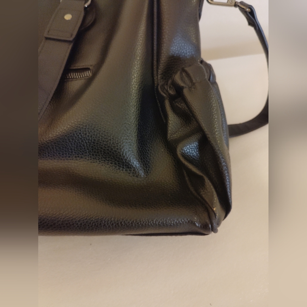 Catherine Malandrino Black  Tote Bag with Gold Accents - Picture 13 of 14